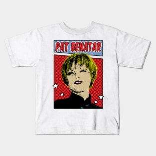 Pat Benatar Pop Art Comic Style Kids T-Shirt